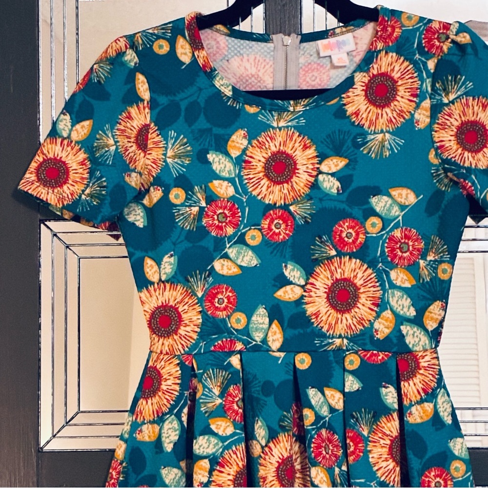 Floral Teal Dress